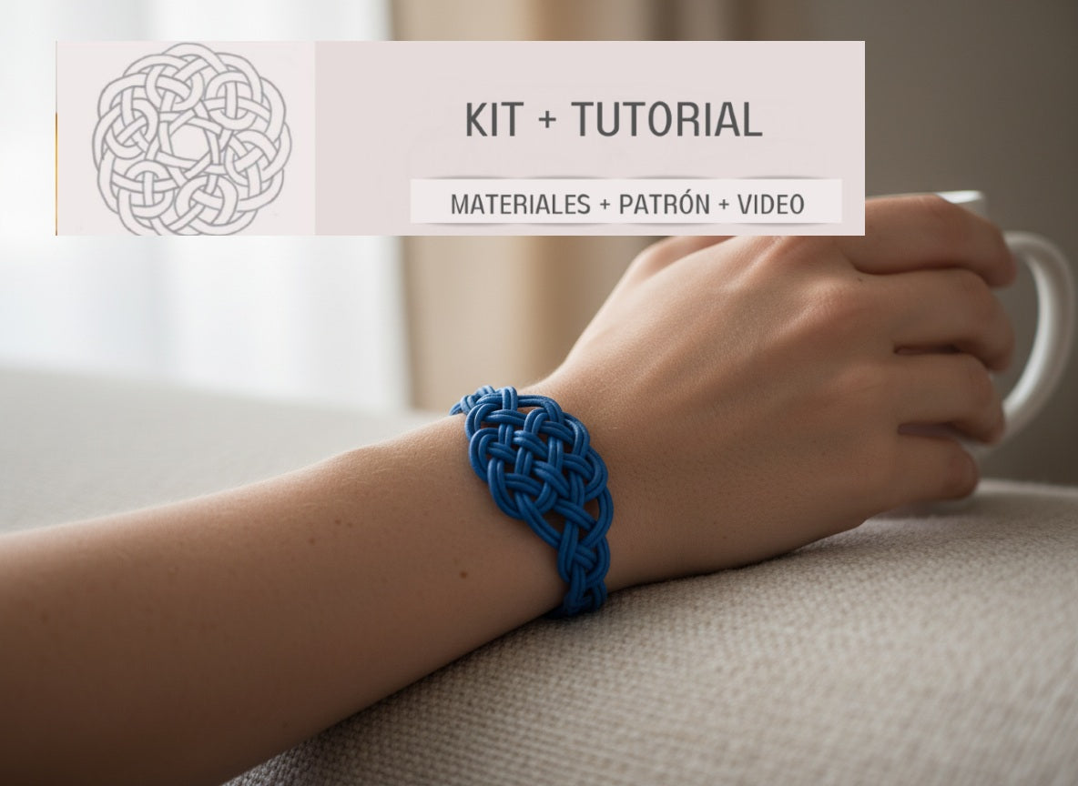 kit para hacer pulsera  con nudos 