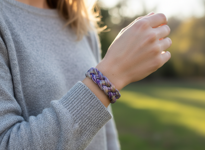 Kit et tuto pour bracelet fil tressé multicolore