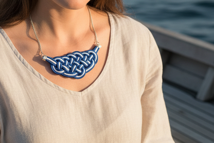 Tutoriel et patron pour réaliser bracelet et collier avec noeud marin