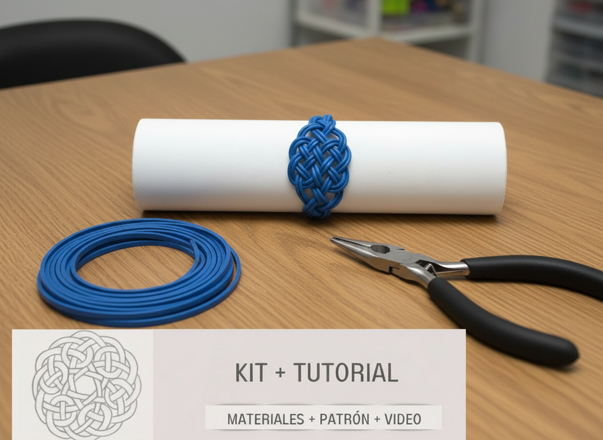 kit para hacer pulsera  con nudos 