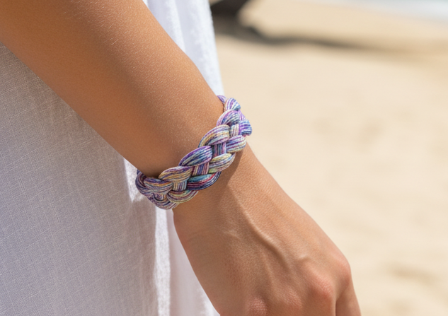 Kit de fil pour bracelet tressé, matériaux et tuto