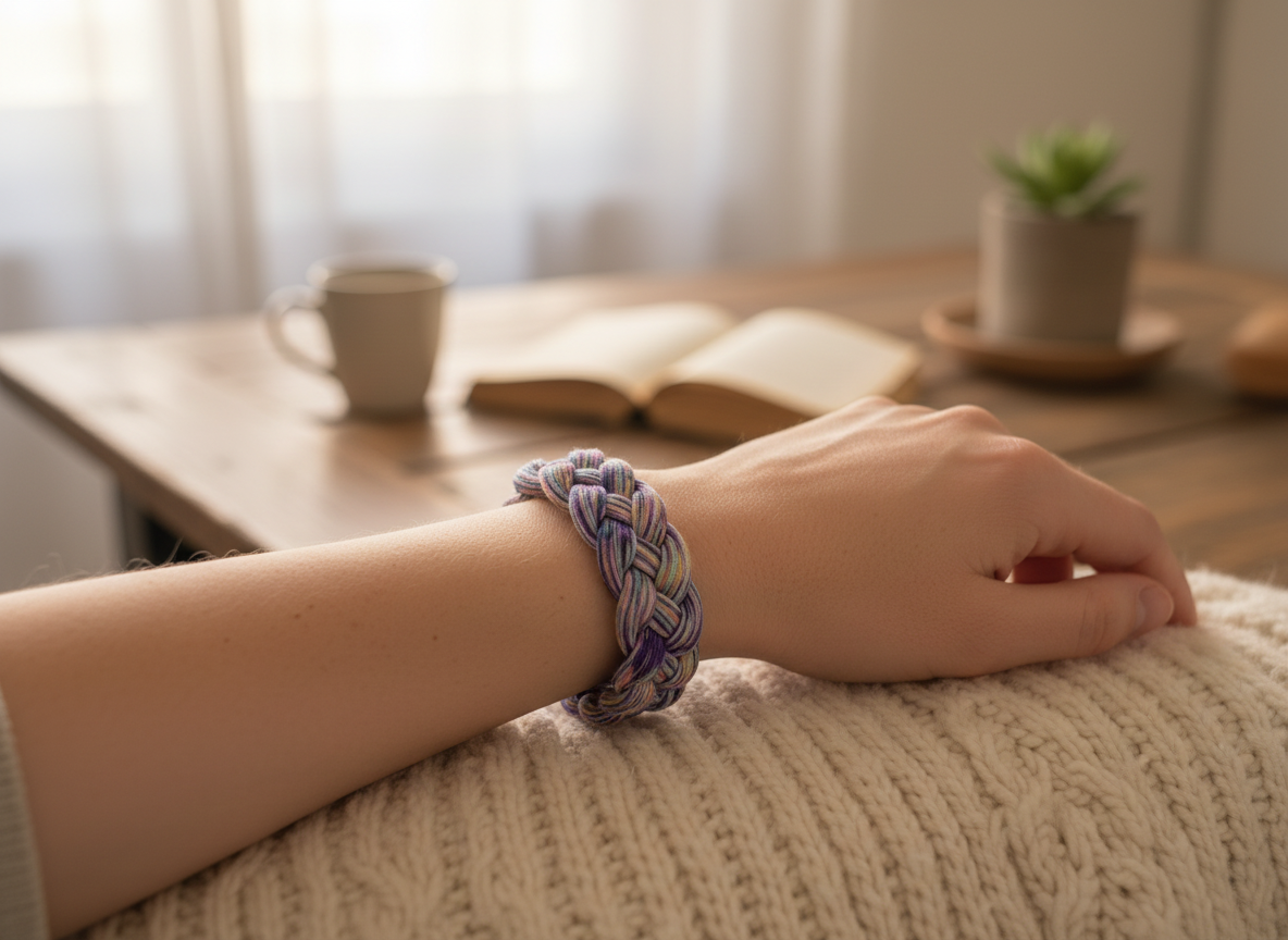 Kit et tuto pour bracelet fil tressé multicolore