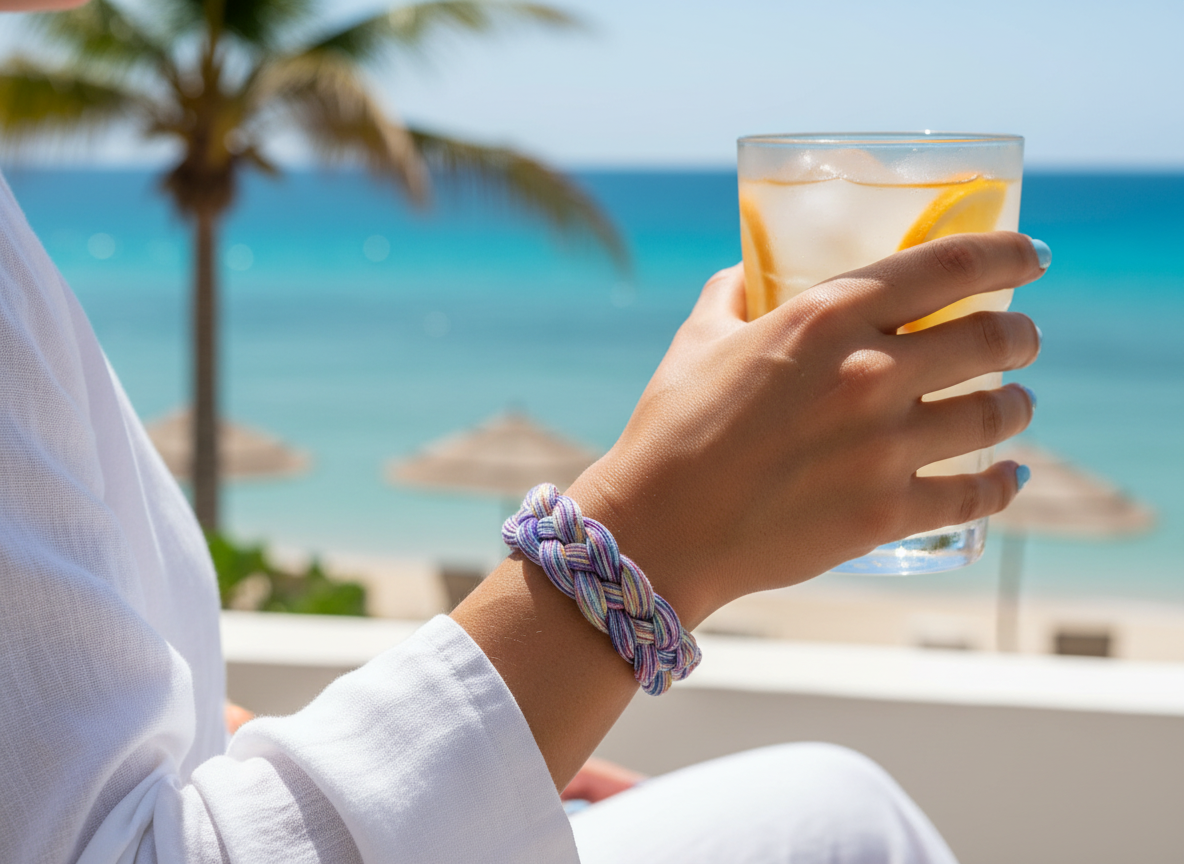 Kit et tuto pour bracelet fil tressé multicolore