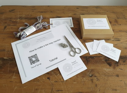 Kit et tuto pour bracelet fil tressé multicolore