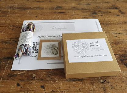 Kit et tuto pour bracelet fil tressé multicolore