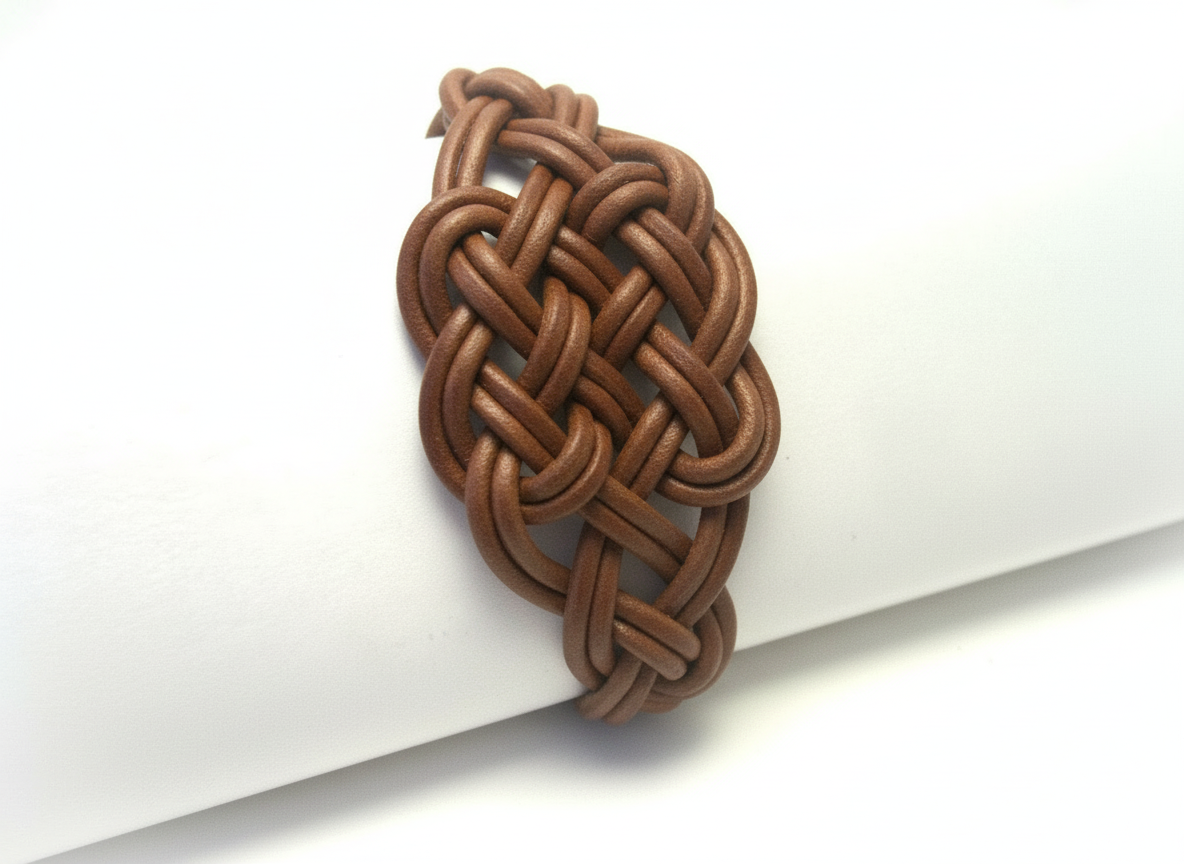 Kit pour fabriquer un bracelet en cuir celtique, instructions et matériel