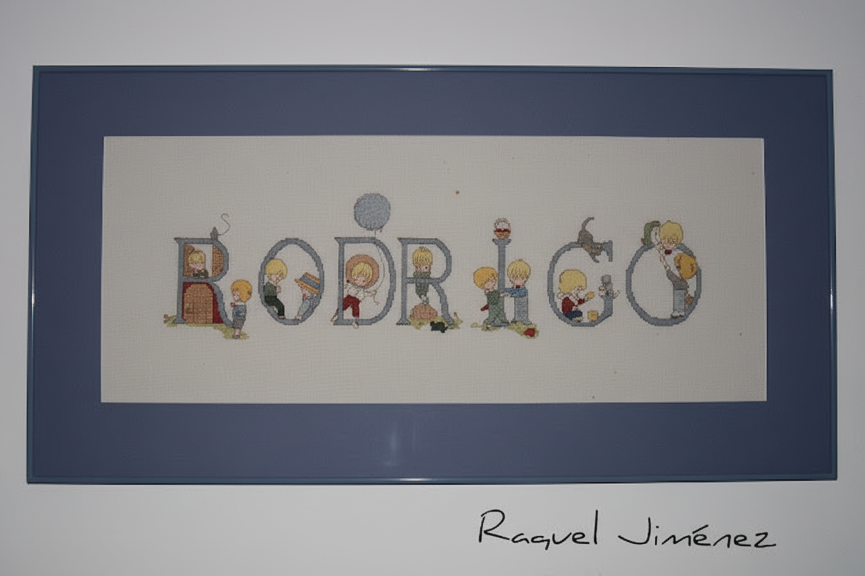 grafico para hacer letras a punto de cruz