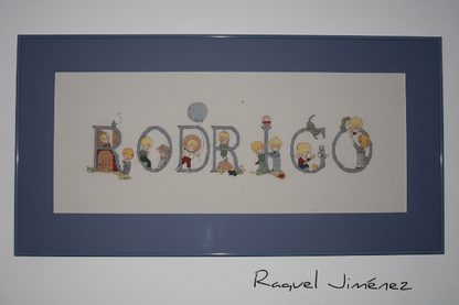 grafico para hacer letras a punto de cruz