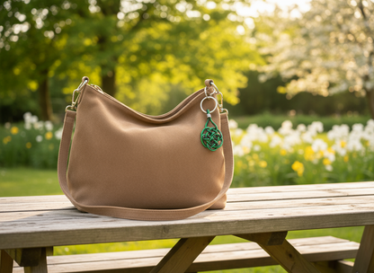 Porte-clés tressé en cuir avec nœud celtique Eternal Love