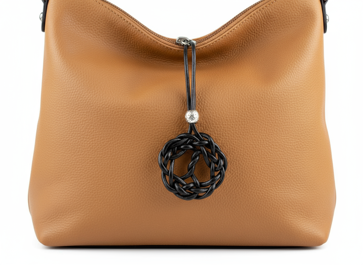 Llavero de cuero con símbolo celta árbol de la vida