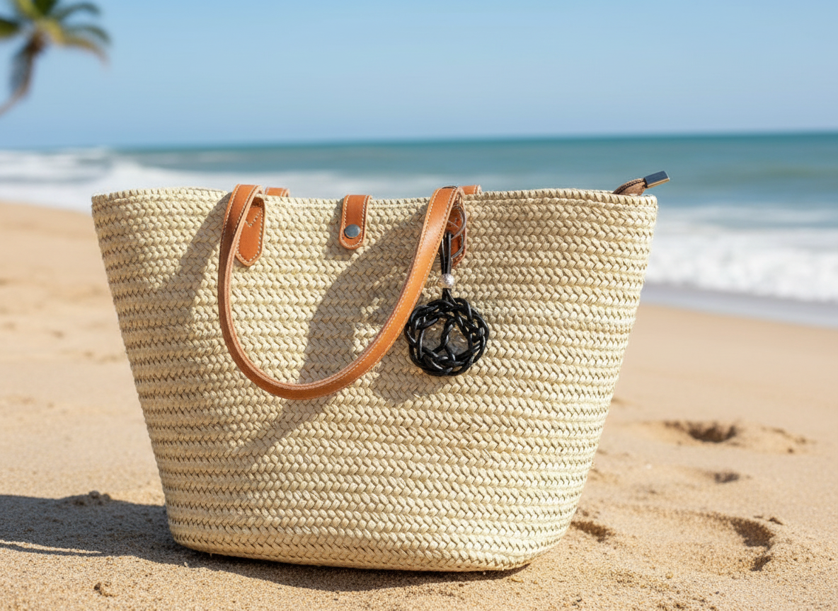 Porte-clés en cuir avec symbole arbre de vie celtique