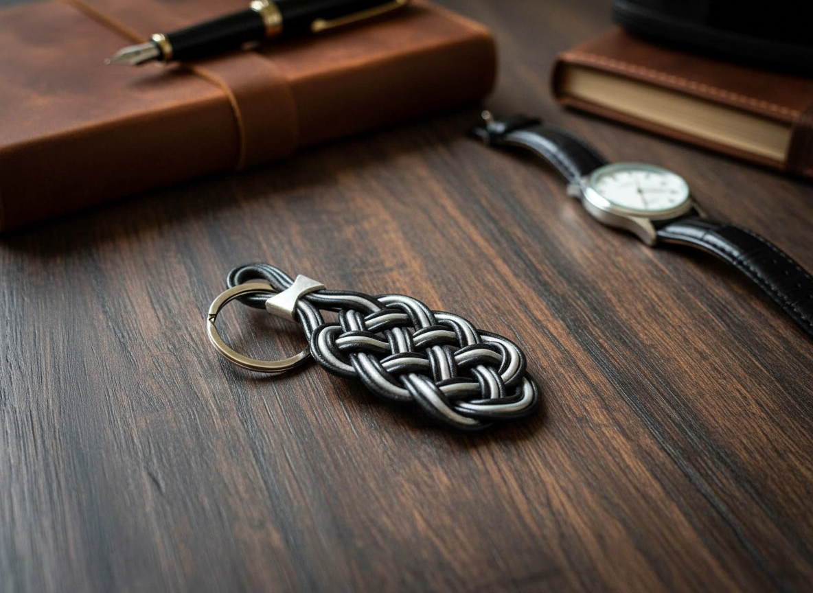 llavero nudo de la prosperidad