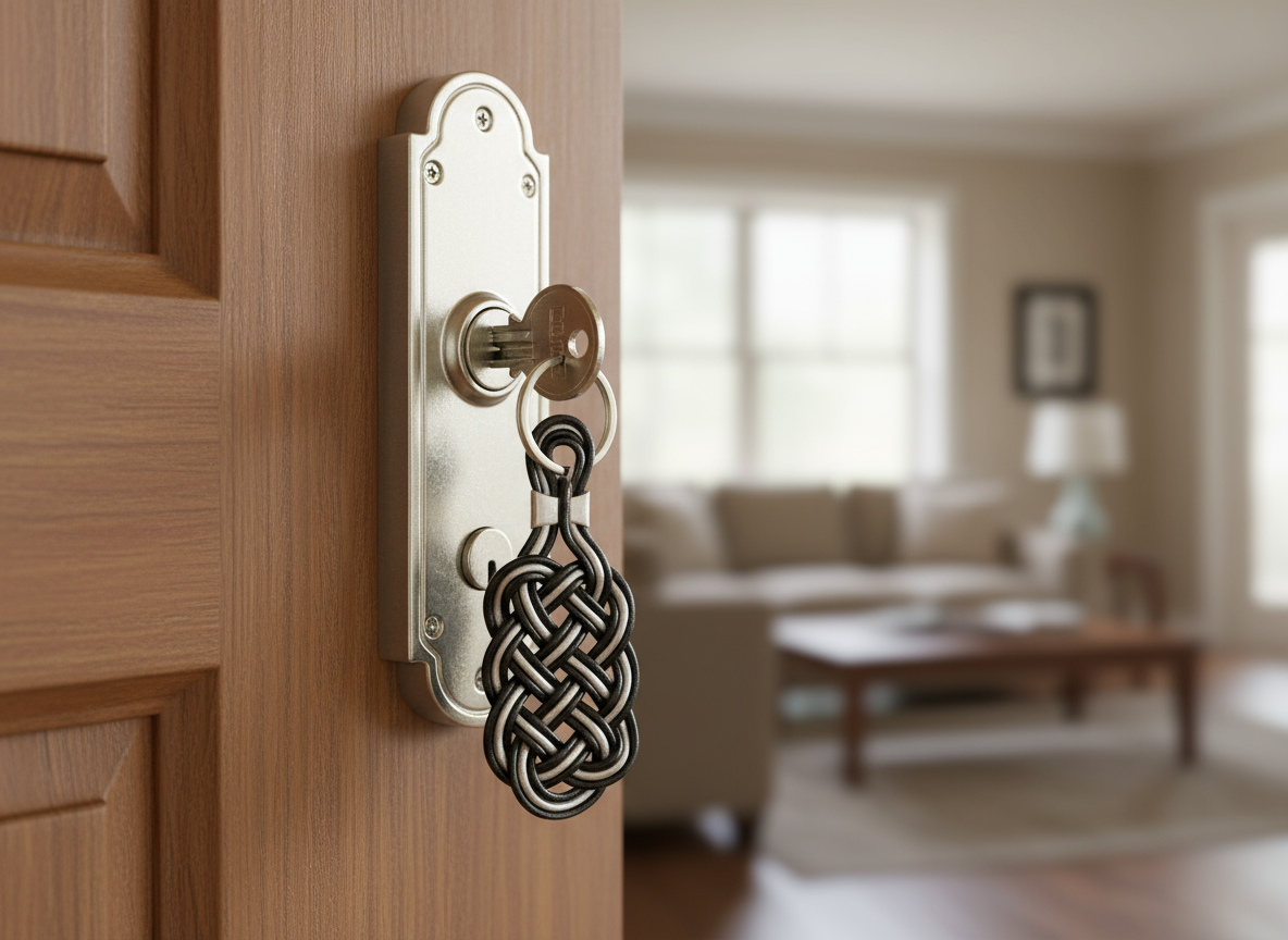 llavero nudo de la prosperidad