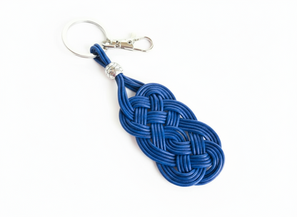 Llavero de cuero con nudo celta infinito para hombre y mujer, colgante para bolso con nudo celta,