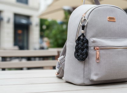 Llavero de cuero con nudo celta infinito para hombre y mujer, colgante para bolso con nudo celta,