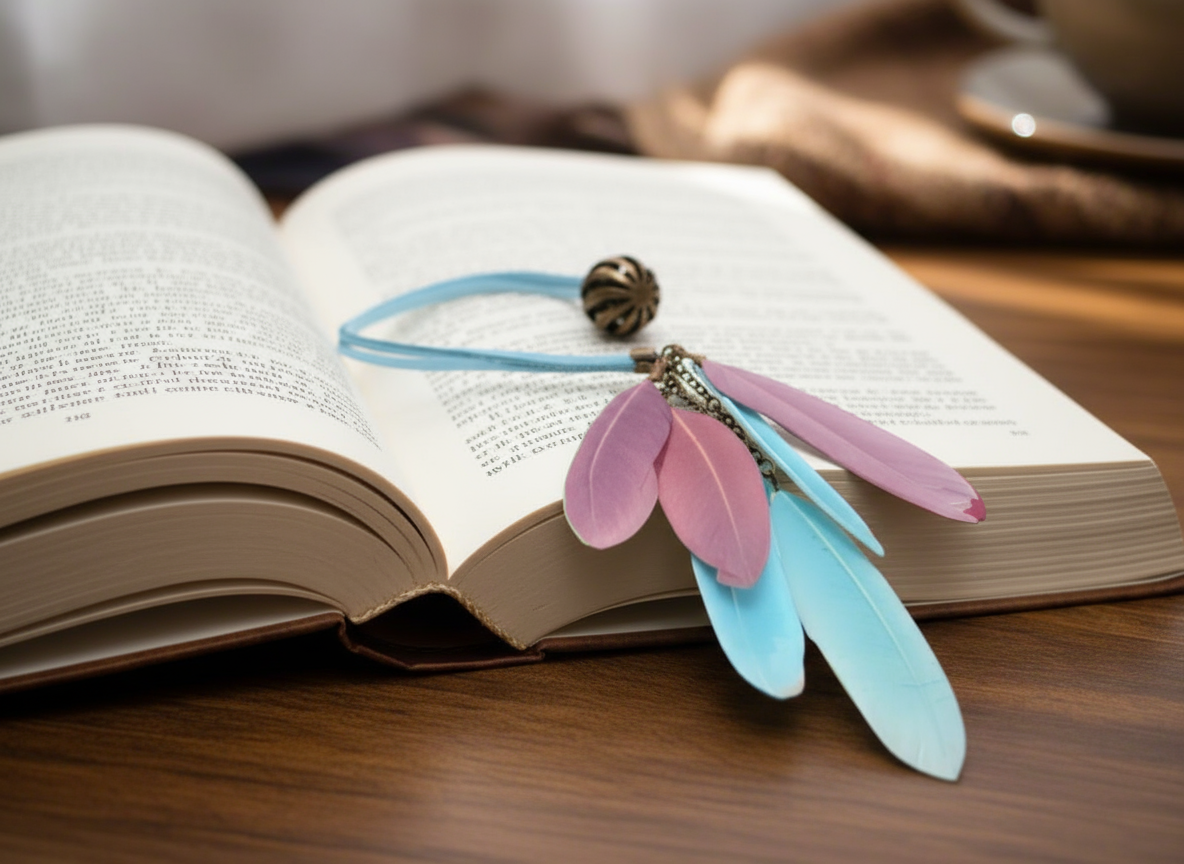 Marcapáginas  romántico Punto de libro