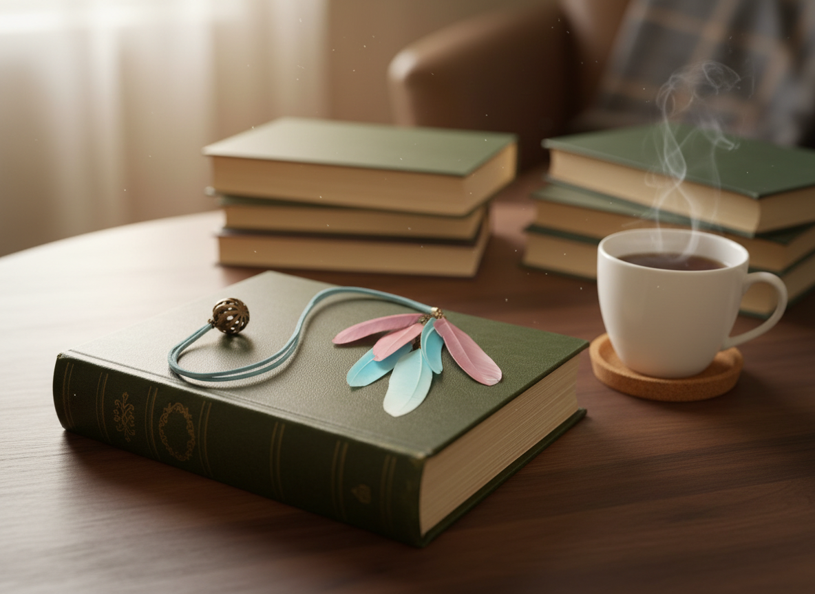 Marcapáginas  romántico Punto de libro