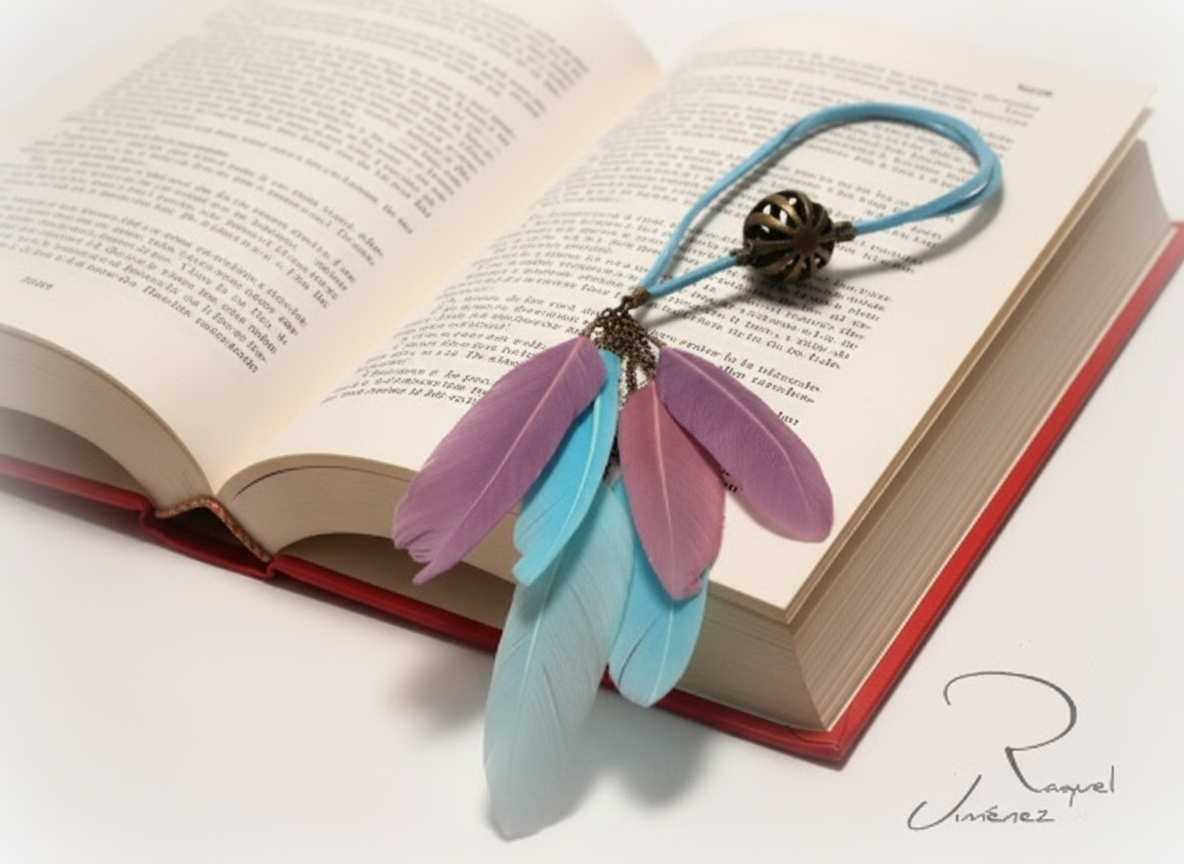 Marcapáginas  romántico Punto de libro