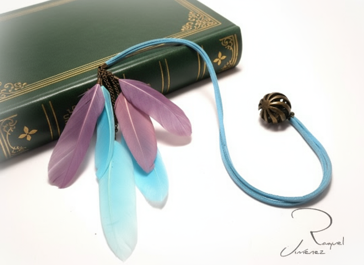 Marcapáginas  romántico Punto de libro