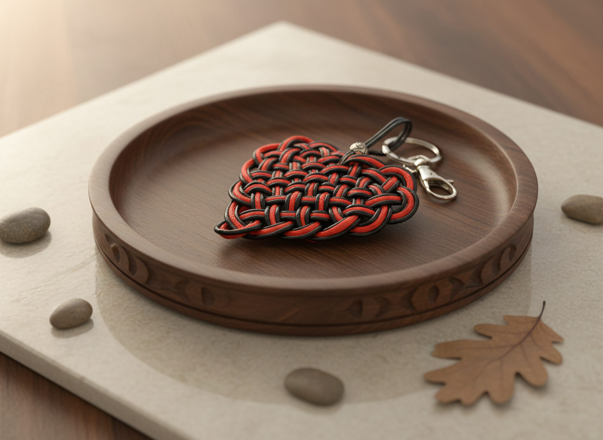 Tutorial y patrón para hacer un corazón de macramé