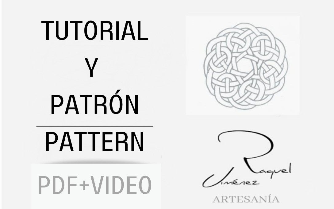 Tutorial y patrón para hacer un corazón de macramé