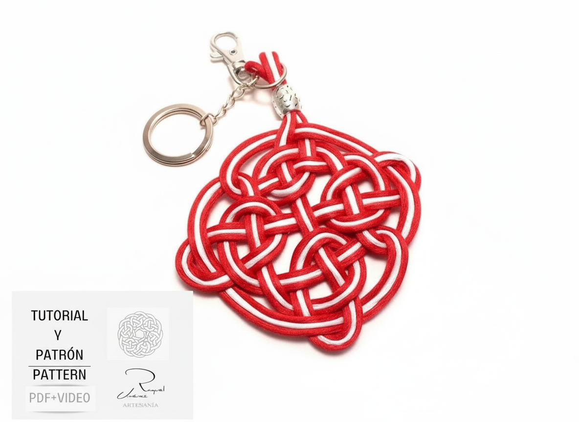 Tutorial y patrón para hacer mandalas celtas pdf y video. Raquel Jimenez Artesanía