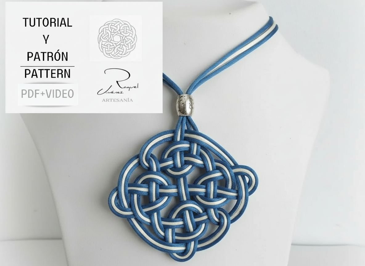 Tutorial y patrón para hacer mandalas celtas pdf y video. Raquel Jimenez Artesanía