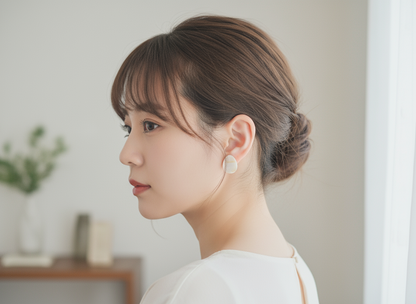 Pendientes de nácar forma de gota