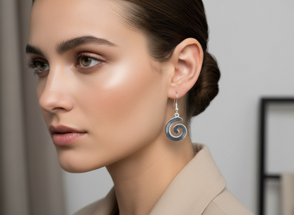 Celtic spiral earrings