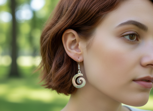 Pendientes espiral celta