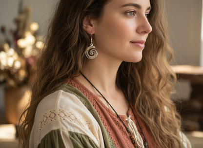 Celtic spiral earrings