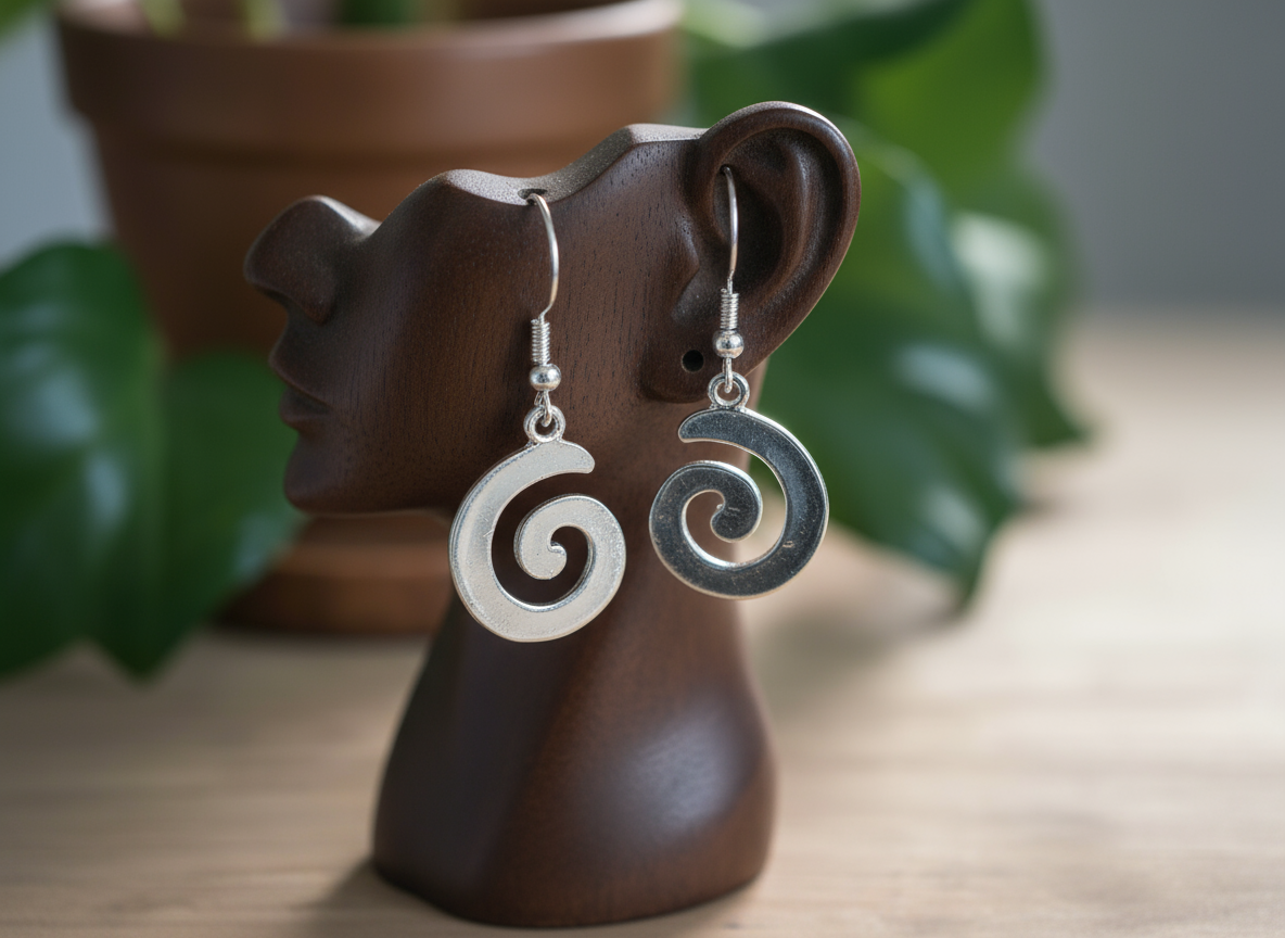 Celtic spiral earrings