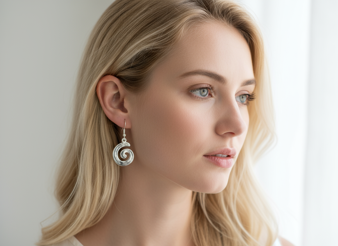 Celtic spiral earrings