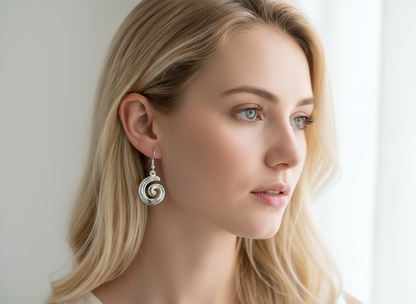 Celtic spiral earrings