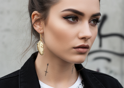 Pendientes de botón con forma de flores, pequeñas y delicadas dalias