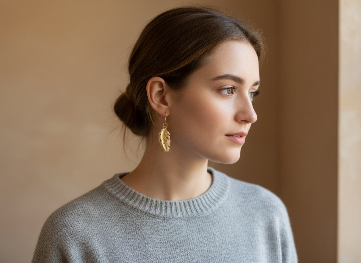 Pendientes de botón con forma de flores, pequeñas y delicadas dalias