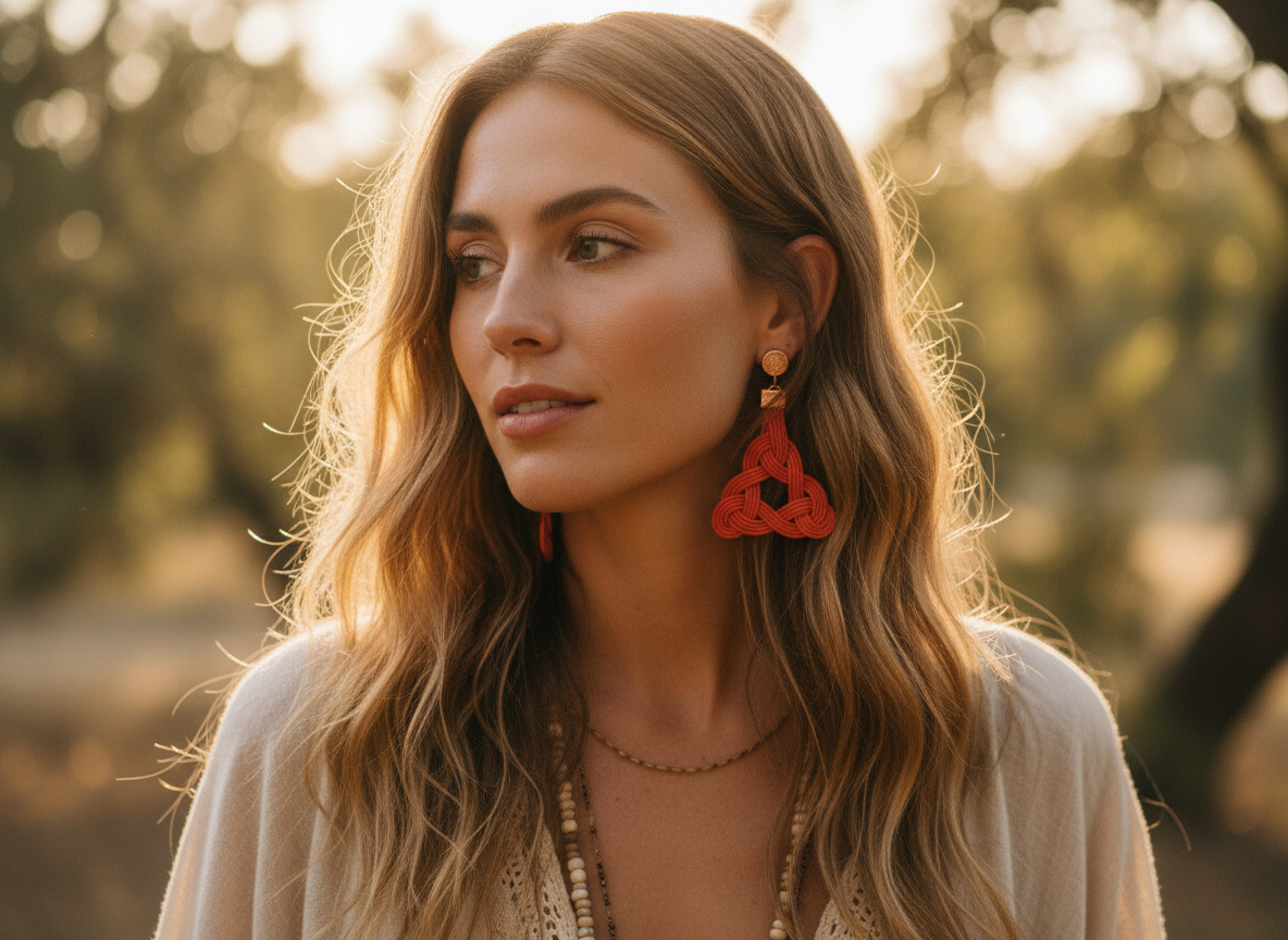 pendientes con el símbolo celta trinqueta