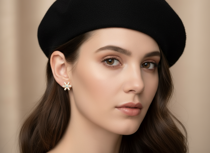 pendientes copo de nieve