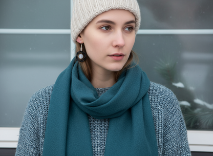 Pendientes ágata blanca y cuero