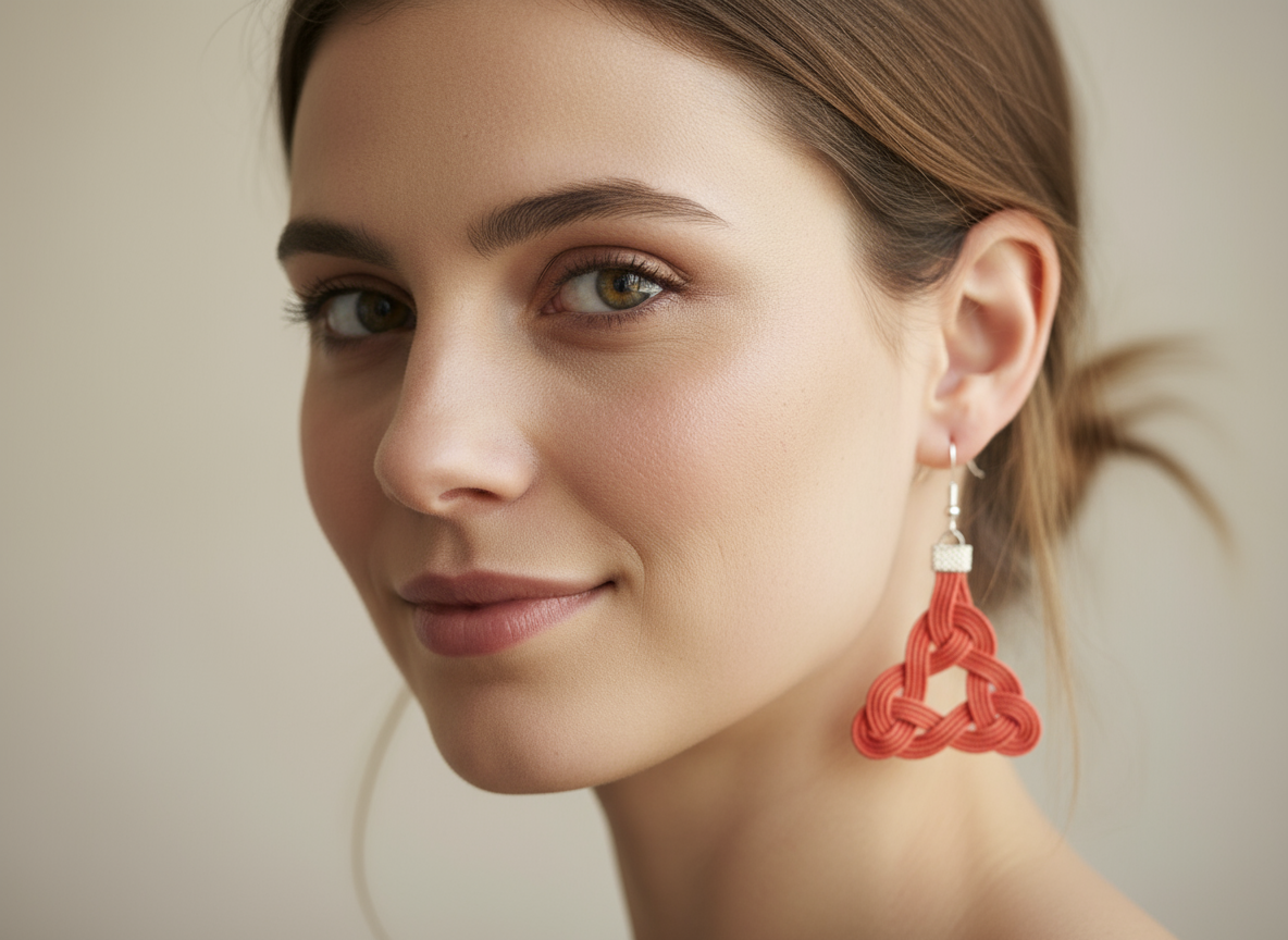 pendientes con el símbolo celta trinqueta