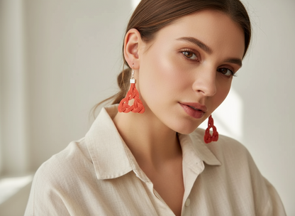 pendientes con el símbolo celta trinqueta