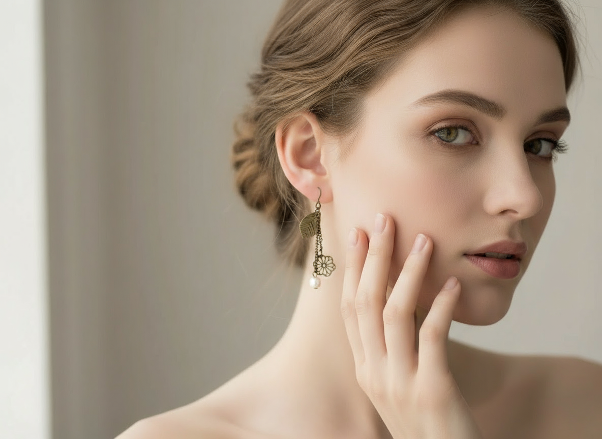 Pendientes bohemios y románticos vintage.