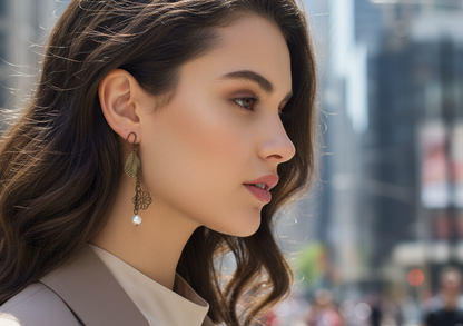 Pendientes bohemios y románticos vintage.