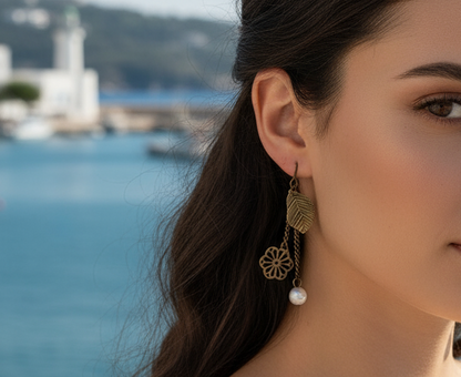 Pendientes bohemios y románticos vintage.