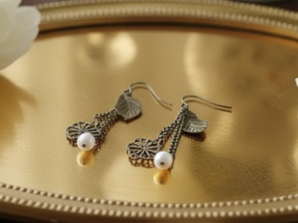 Pendientes bohemios y románticos vintage.