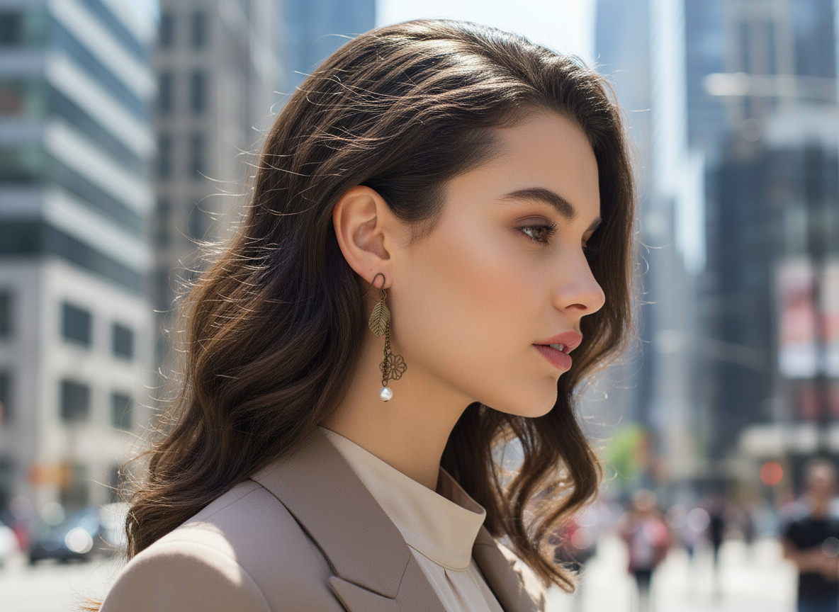 Pendientes bohemios y románticos vintage.