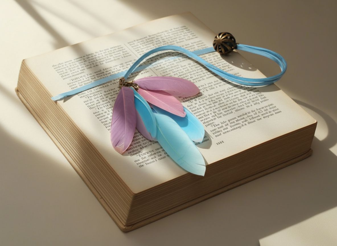 Marcapáginas  romántico Punto de libro