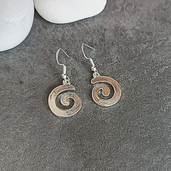 Pendientes espiral celta 