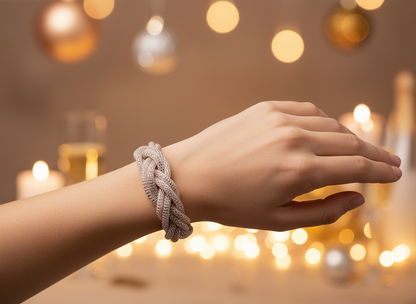 pulsera de cadenas trenzadas