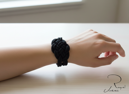 pulsera paracord negro